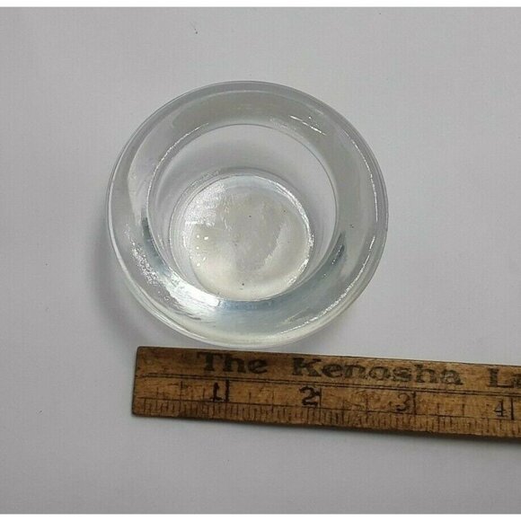 Clear Glass Candle Holder Tealight Small Bowl Shape - Picture 4 of 4